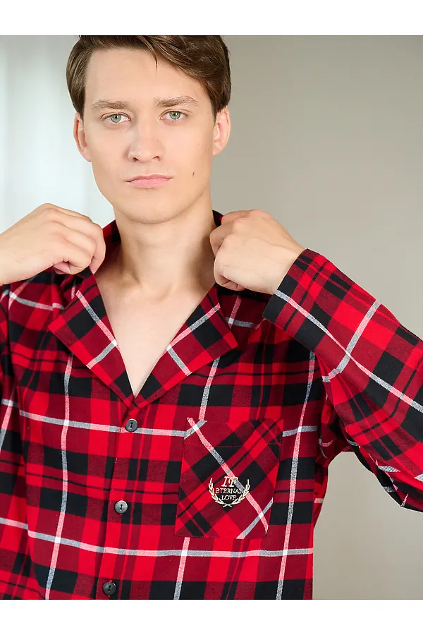 Пижама INDEFINI, красный - фото 2