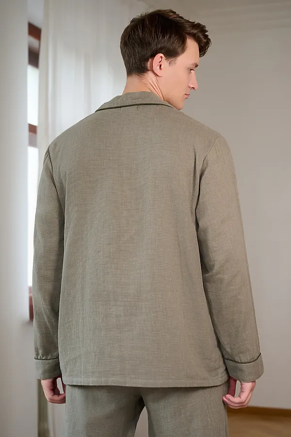 Пижама INDEFINI, оливково-зеленый - фото 2