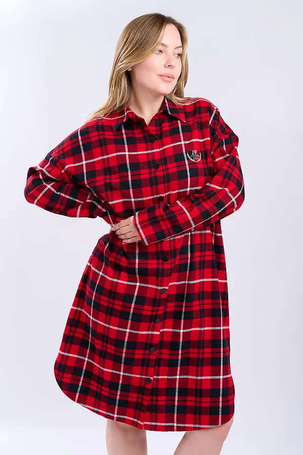 Сорочка INDEFINI, красный - фото 2