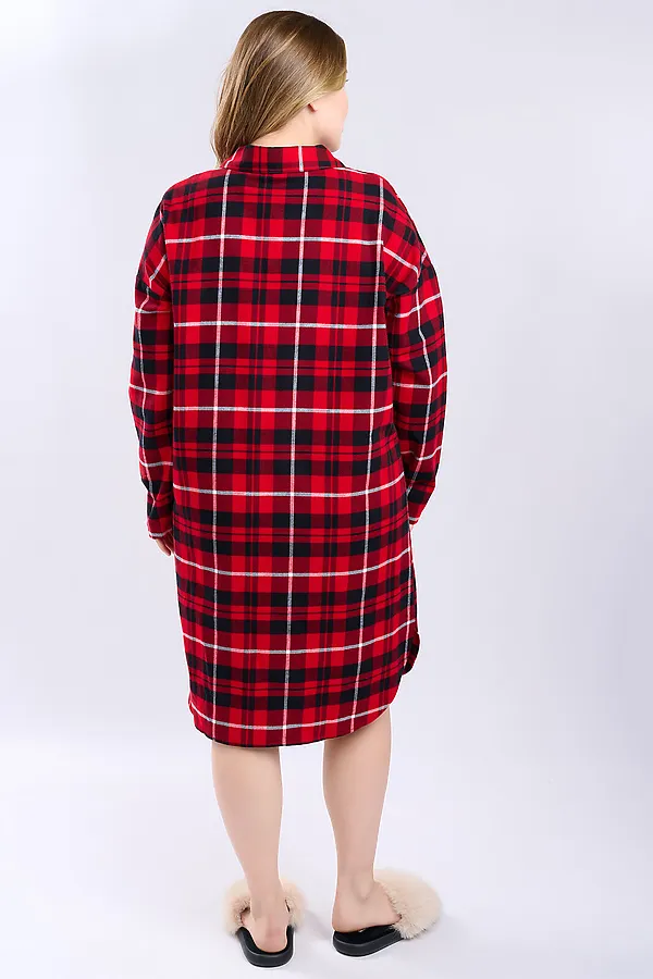 Сорочка INDEFINI, красный - фото 2