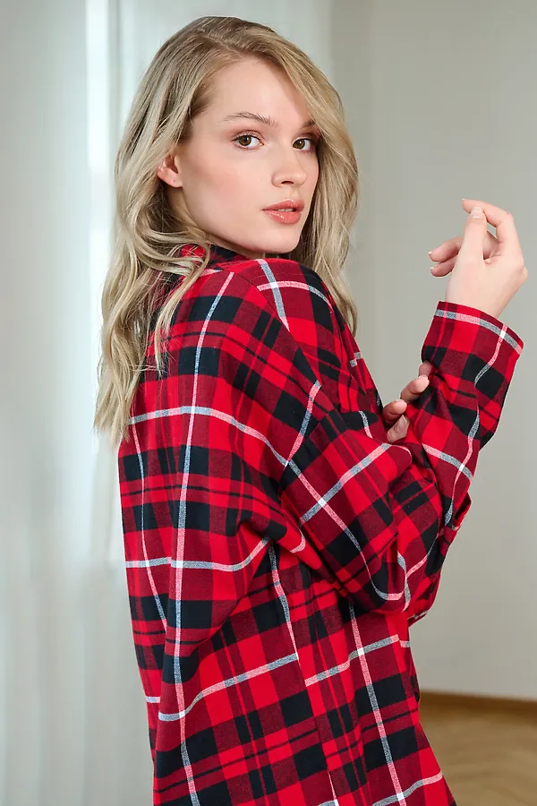 Сорочка INDEFINI, красный - фото 2