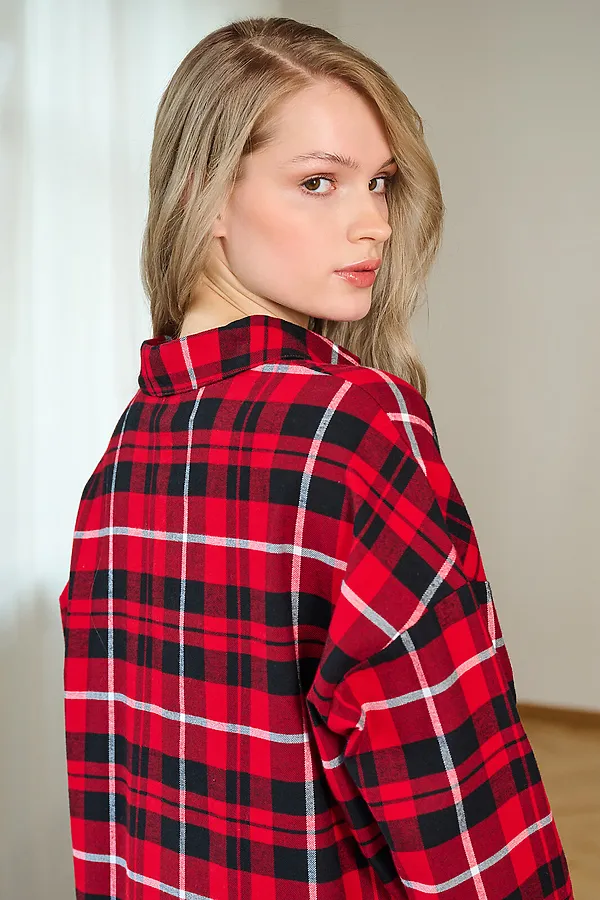 Сорочка INDEFINI, красный - фото 2