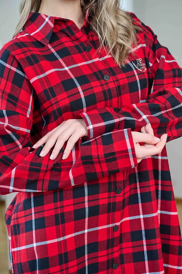 Сорочка INDEFINI, красный - фото 2