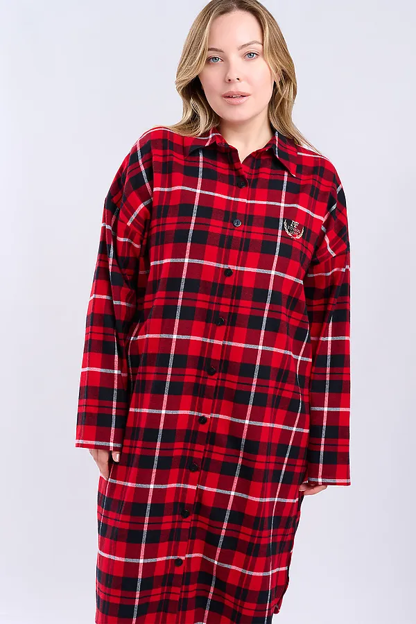 Сорочка INDEFINI, красный - фото 2