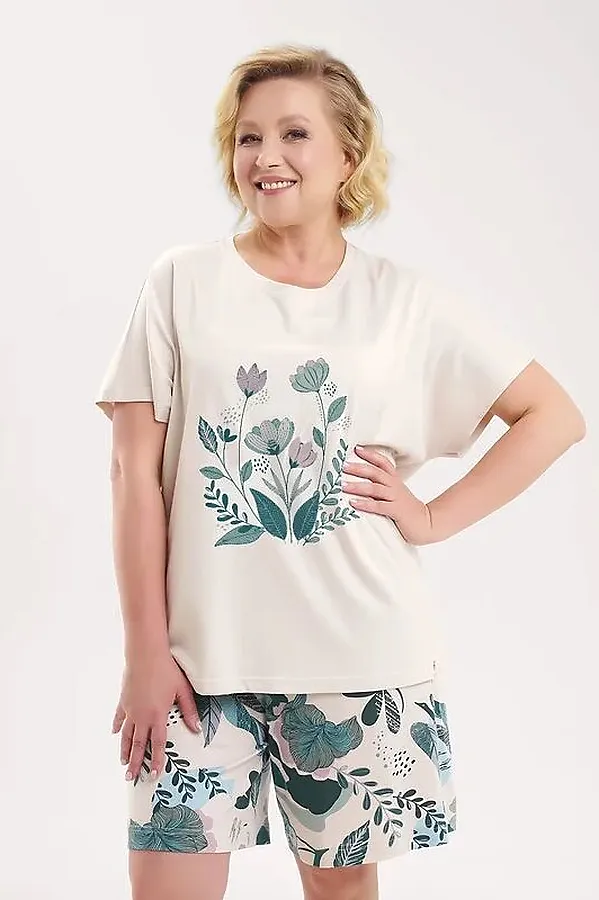 Пижама CLEVER, бежевый/св.зелёный - фото 2