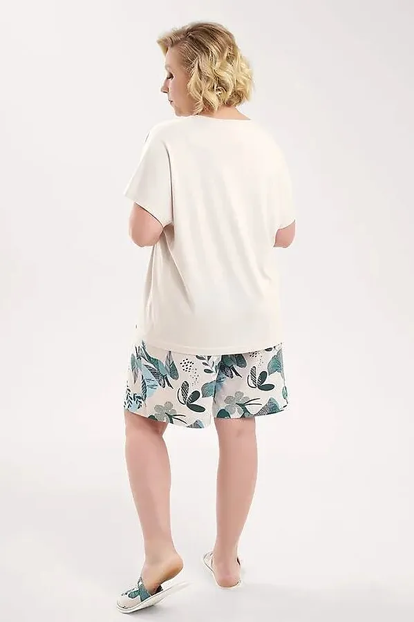 Пижама CLEVER, бежевый/св.зелёный - фото 2