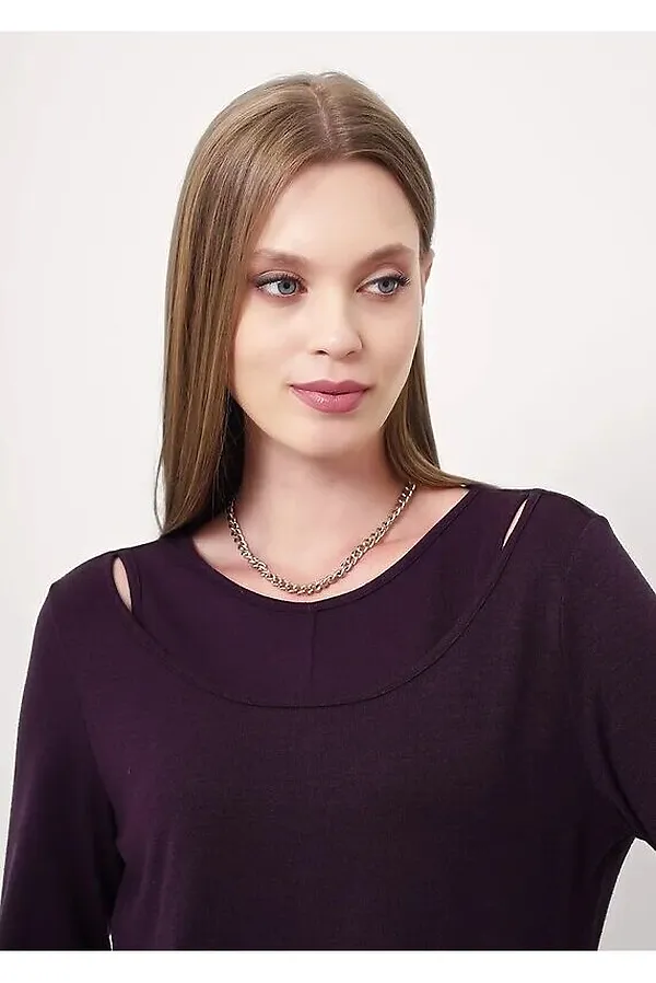 Джемпер CLEVER, т.фиолетовый - фото 2