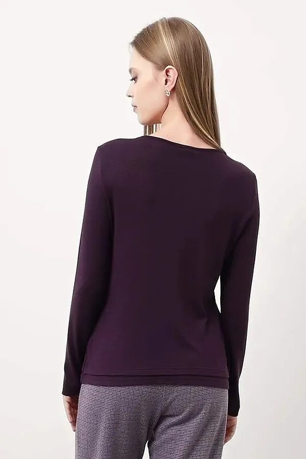 Джемпер CLEVER, т.фиолетовый - фото 2