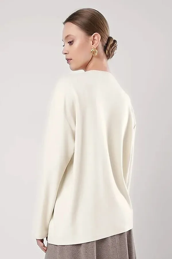 Джемпер CLEVER, св.бежевый/молочный - фото 2