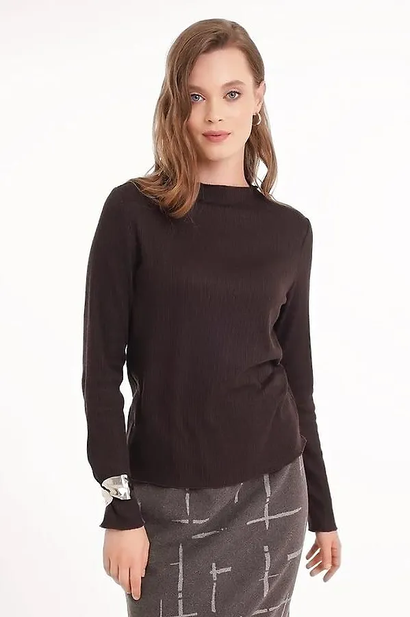 Джемпер CLEVER, т.коричневый - фото 2