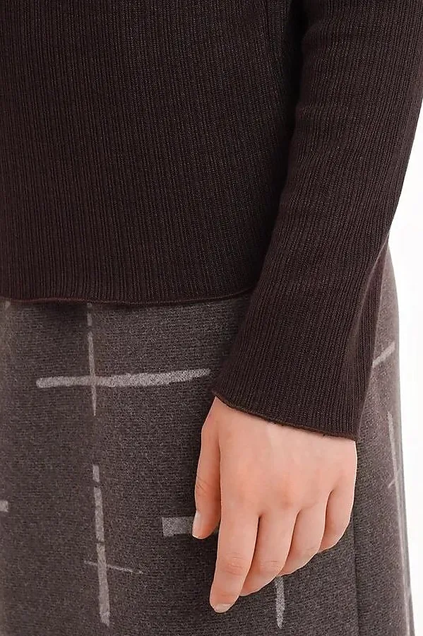 Джемпер CLEVER, т.коричневый - фото 2