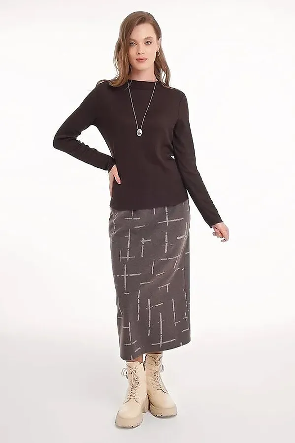 Джемпер CLEVER, т.коричневый - фото 2