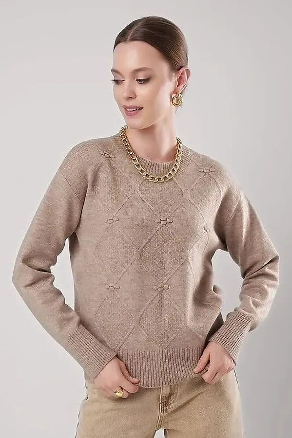 Джемпер CLEVER, бежевый - фото 2