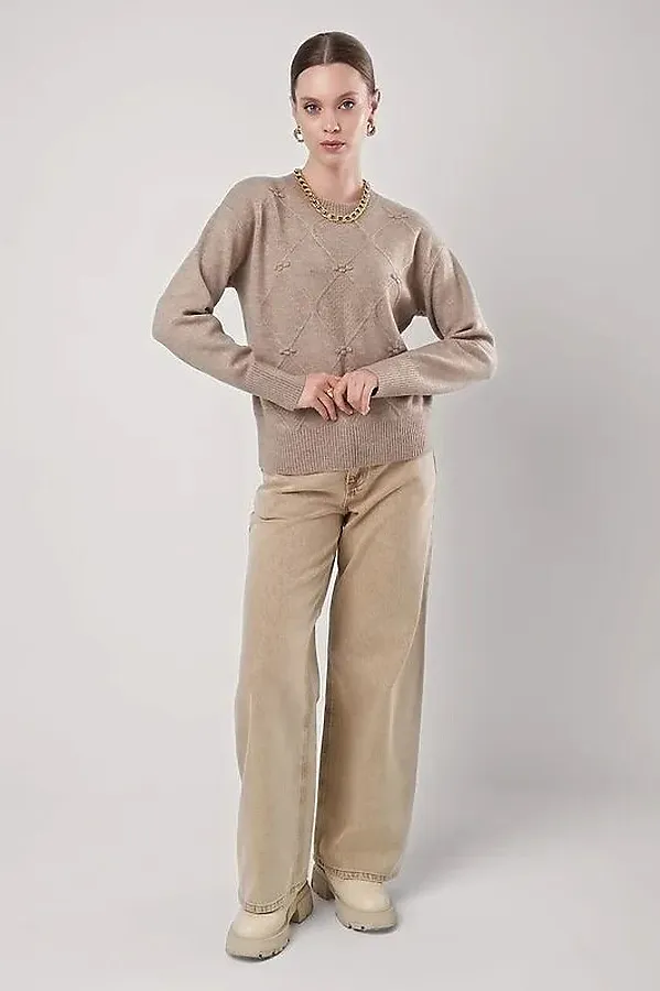 Джемпер CLEVER, бежевый - фото 2