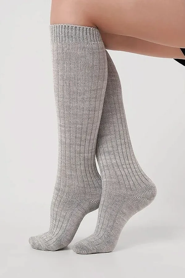 Гольфы CLEVER, меланж св.серый - фото 2