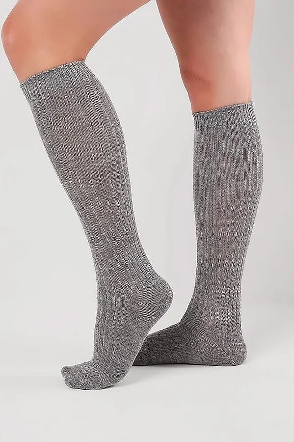 Гольфы CLEVER, меланж серый - фото 2