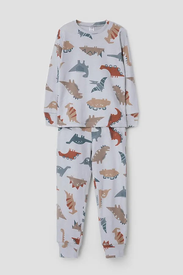 Пижама CROCKID, речной перламутр,динозавры - фото 2