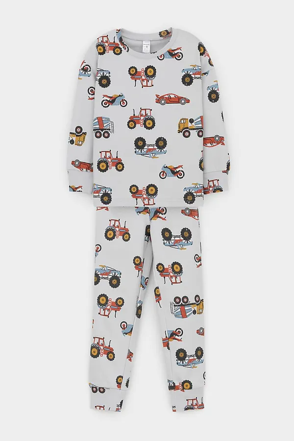 Пижама CROCKID, речной перламутр,машины - фото 2