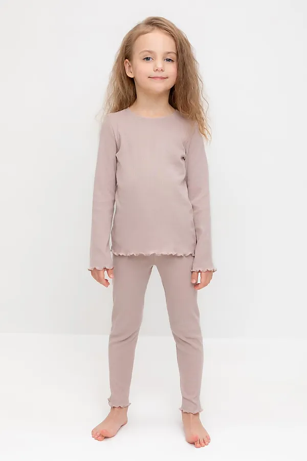 Пижама CROCKID, кофейный - фото 2