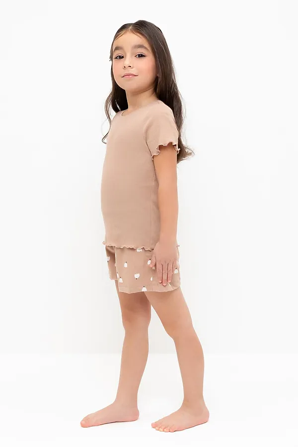 Пижама CROCKID, беж,колокольчики - фото 2