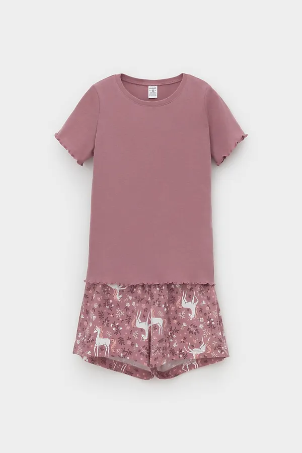 Пижама CROCKID, морозная вишня,единороги - фото 2