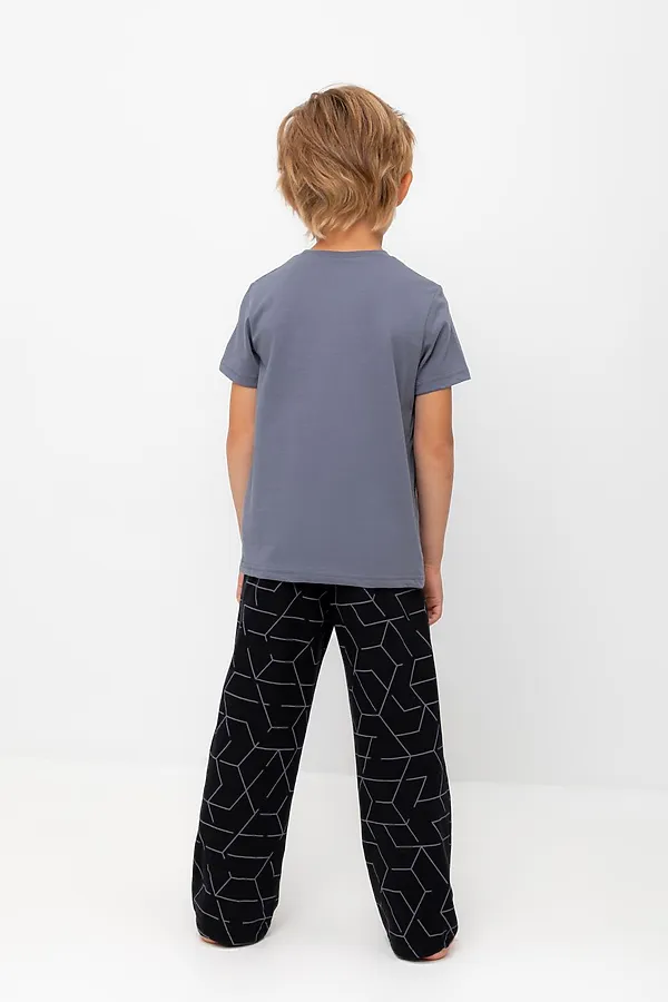 Пижама CROCKID, мокрый асфальт,геометрия - фото 2