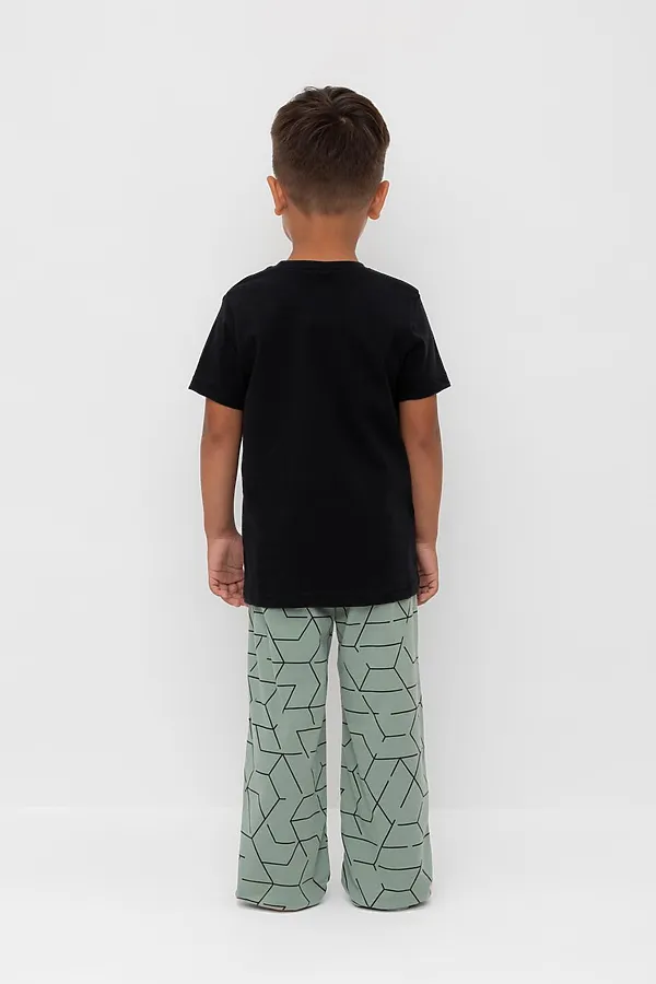Пижама CROCKID, черный,геометрия - фото 2