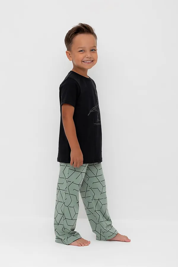 Пижама CROCKID, черный,геометрия - фото 2