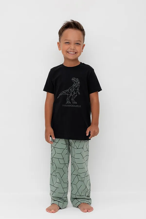 Пижама CROCKID, черный,геометрия - фото 2