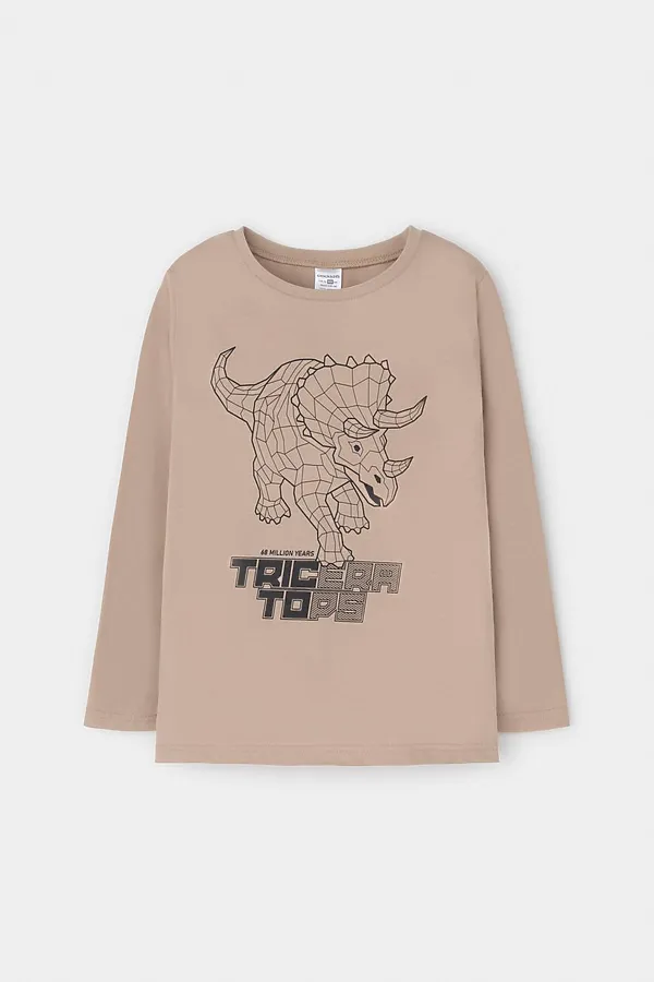 Пижама CROCKID, темно-бежевый,клетка - фото 2