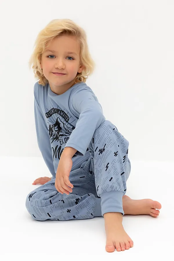 Пижама CROCKID, голубой туман,быстрее ветра - фото 2
