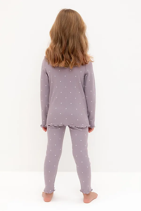 Пижама CROCKID, морской туман,мини сердечки - фото 2