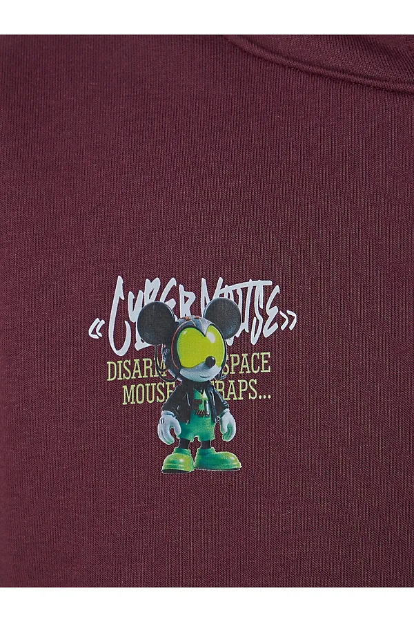 Худи MARK FORMELLE, ежевичный +печать - фото 2