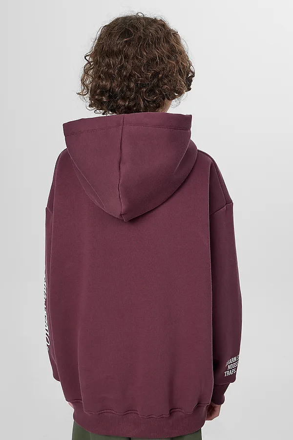 Худи MARK FORMELLE, ежевичный +печать - фото 2
