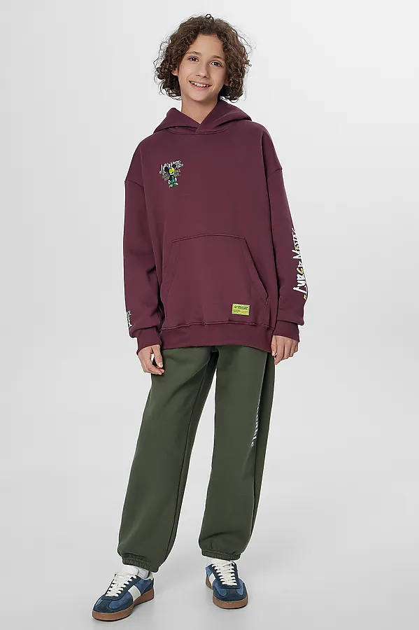 Худи MARK FORMELLE, ежевичный +печать - фото 2