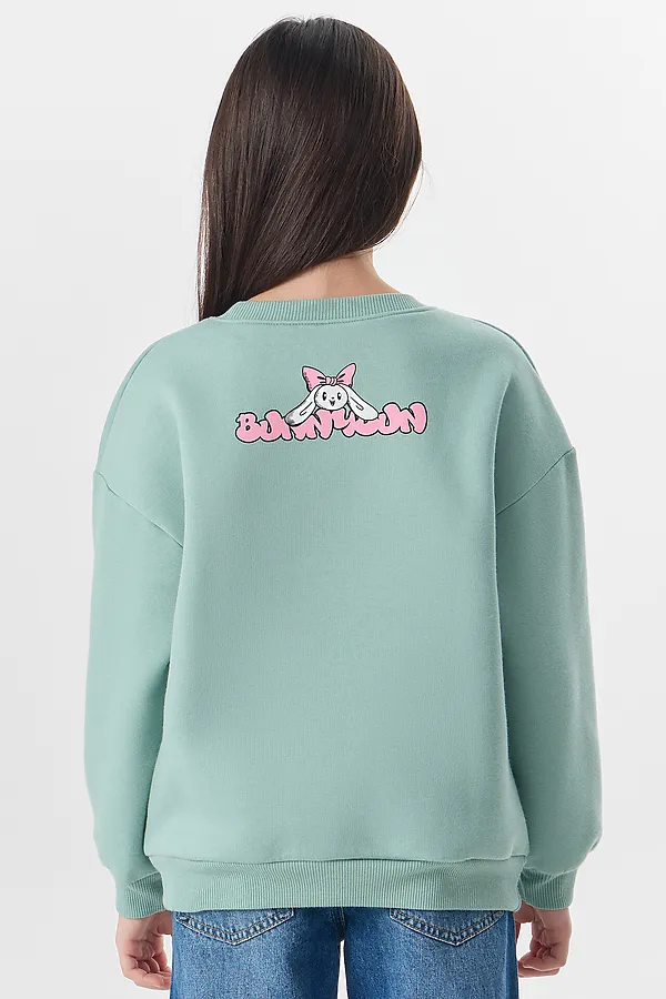 Свитшот MARK FORMELLE, шалфей +печать1 - фото 2