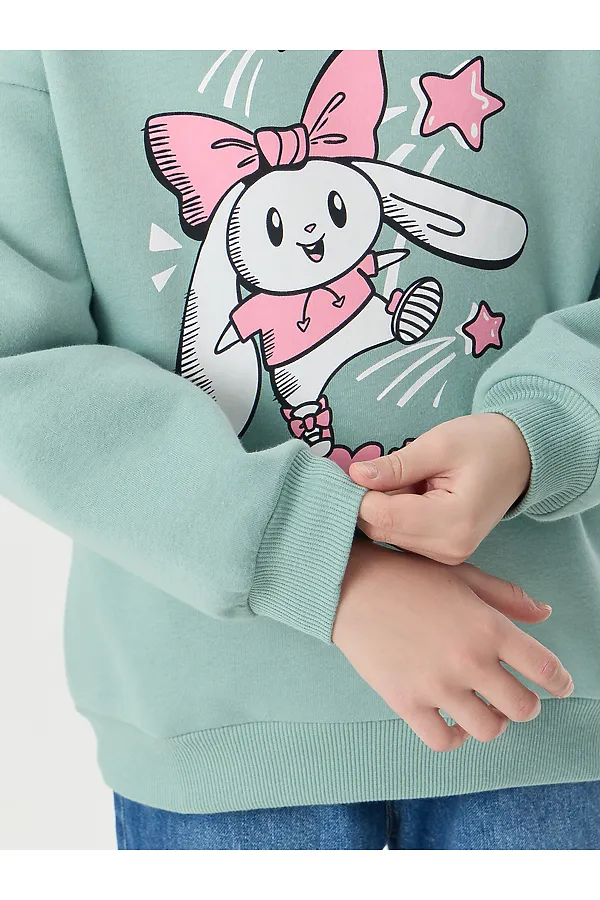 Свитшот MARK FORMELLE, шалфей +печать1 - фото 2