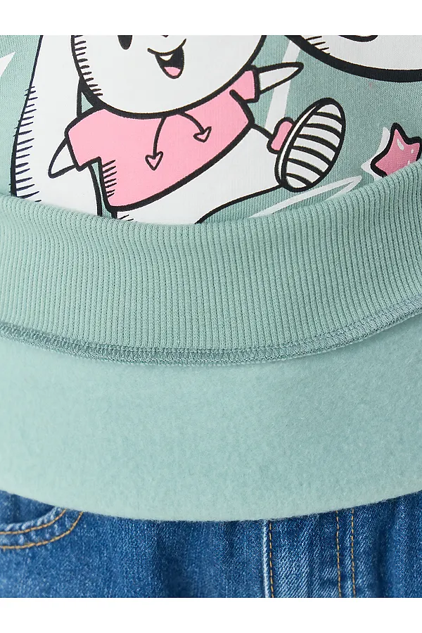 Свитшот MARK FORMELLE, шалфей +печать1 - фото 2