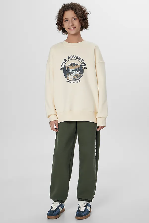 Брюки MARK FORMELLE, хаки +печать1 - фото 2