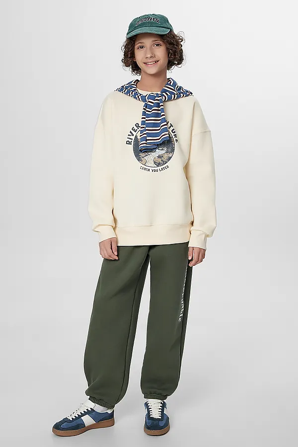 Брюки MARK FORMELLE, хаки +печать1 - фото 2