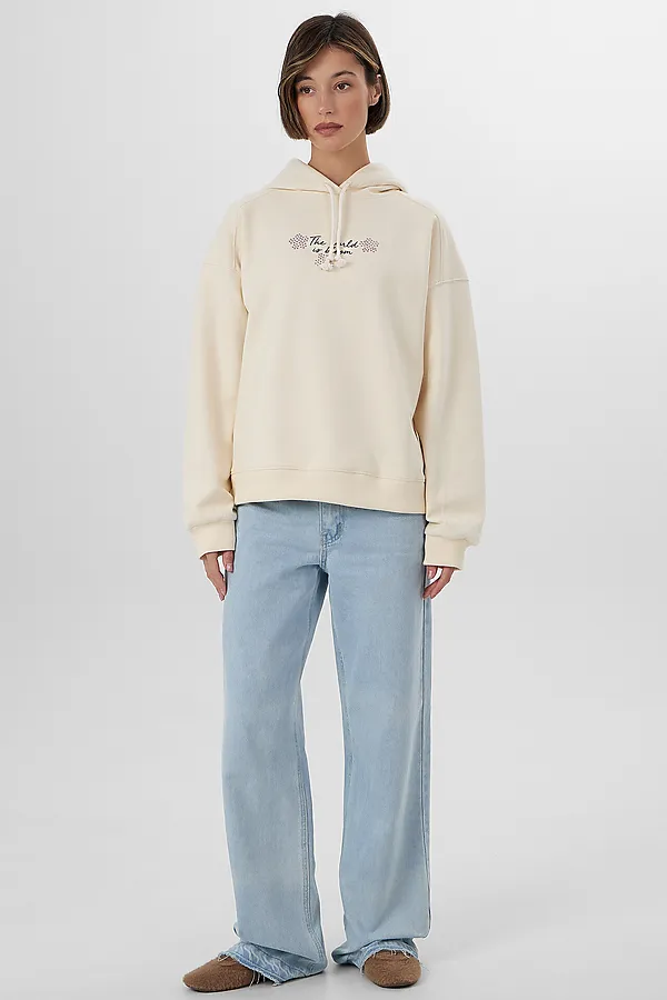 Худи MARK FORMELLE, сливочное масло +печать - фото 2