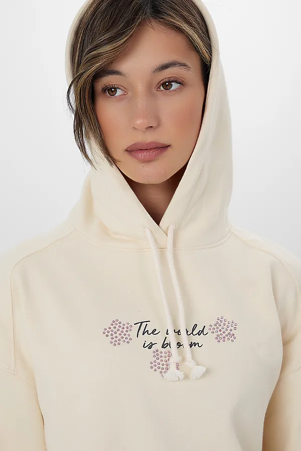 Худи MARK FORMELLE, сливочное масло +печать - фото 2