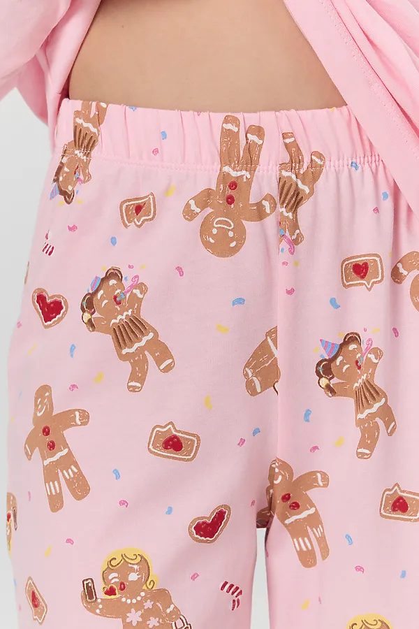 Пижама MARK FORMELLE, розовая сказка +печенье на розовом - фото 2