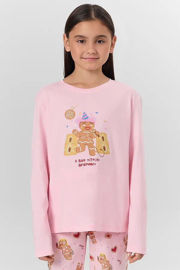 Пижама MARK FORMELLE, розовая сказка +печенье на розовом - фото 2