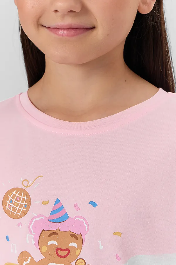 Пижама MARK FORMELLE, розовая сказка +печенье на розовом - фото 2