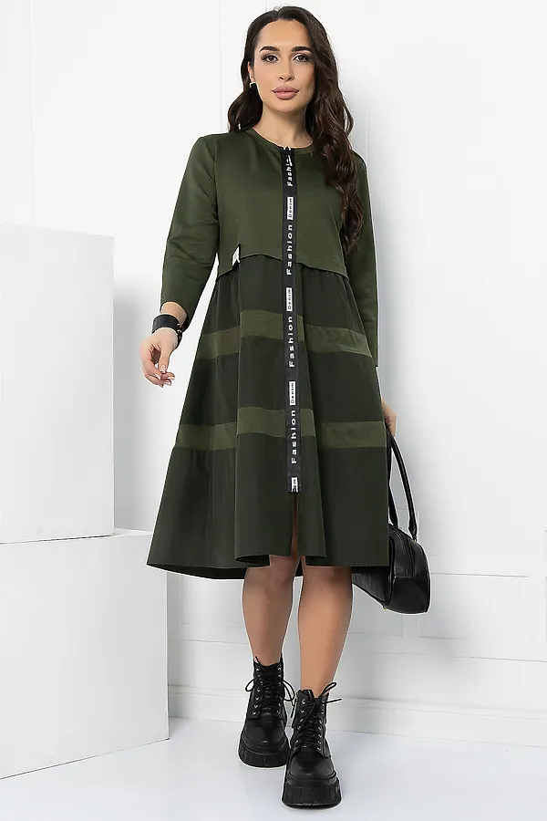 Платье LADY TAIGA, хаки - фото 2