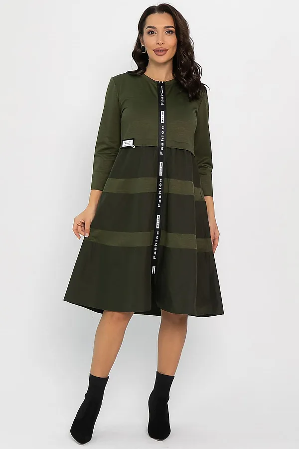 Платье LADY TAIGA, хаки - фото 2