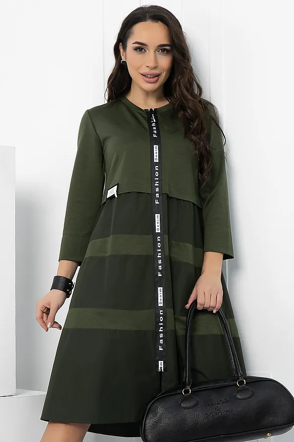 Платье LADY TAIGA, хаки - фото 2