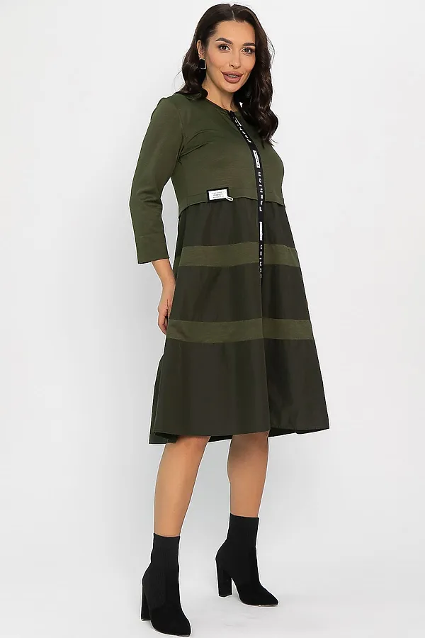 Платье LADY TAIGA, хаки - фото 2