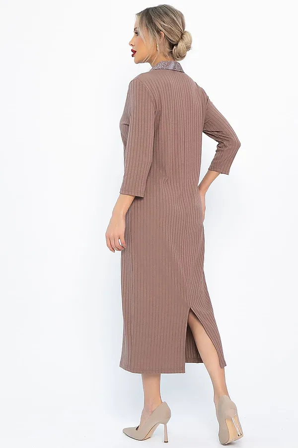 Платье LADY TAIGA, коричневое - фото 2